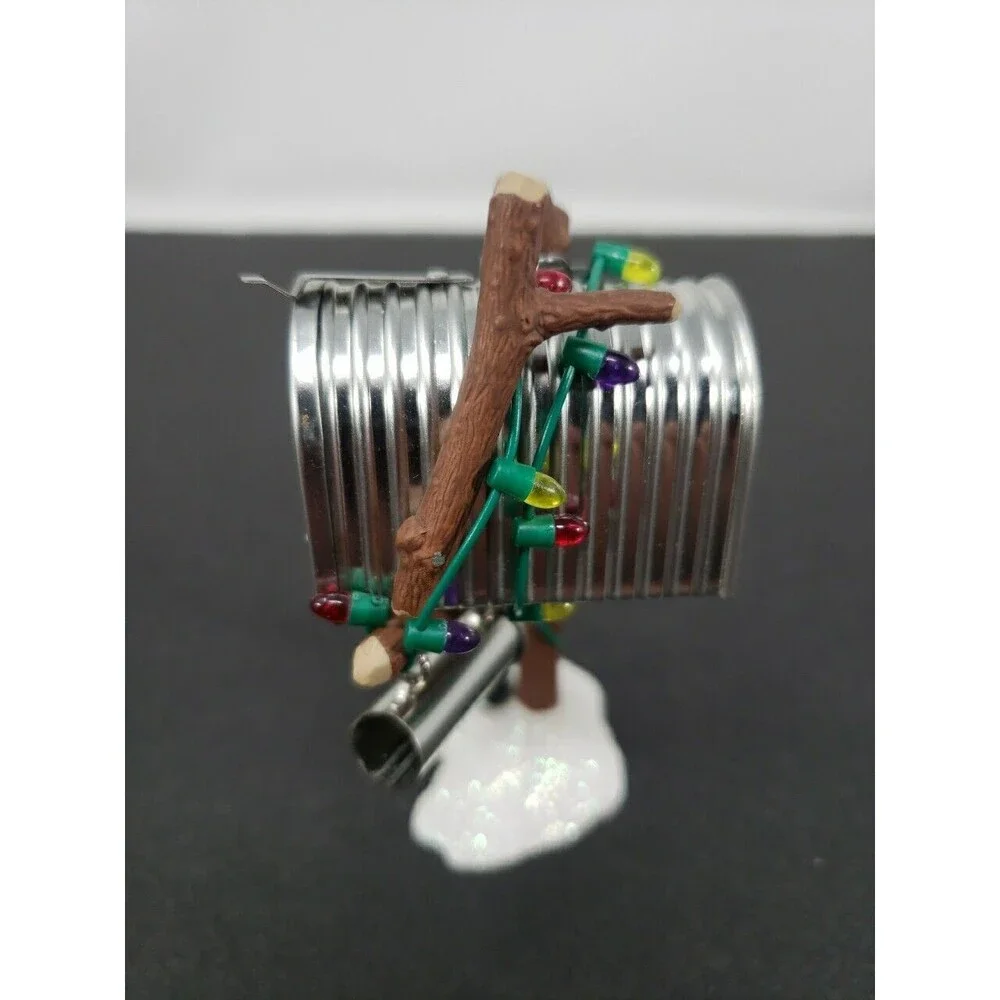 Hallmark Santa's Mailbox Metal S. Claus Vintage 2002  Cookies & Milk Slide Out